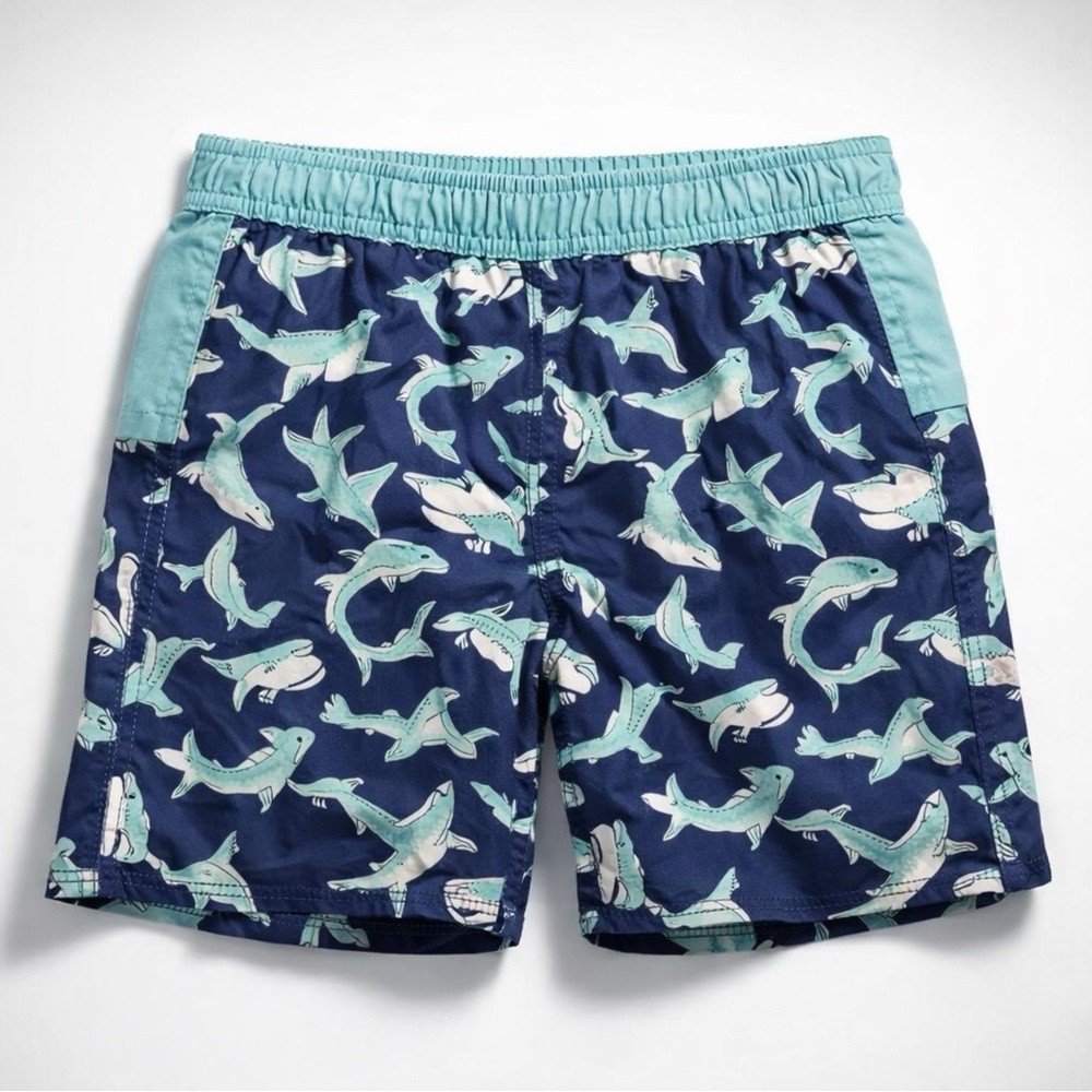 MickMack Shark Print Swim Shorts - Picture 2 of 3